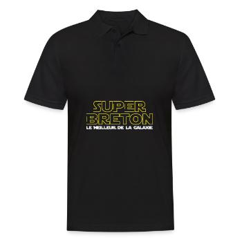 Super Breton - Polo Homme - noir - Devant - Kai (181cm)