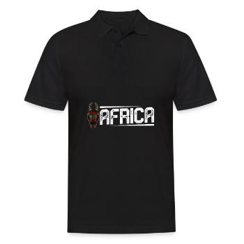 Africa Mask African Afro History - Men's Polo Shirt - black - Front - Kai (181cm)