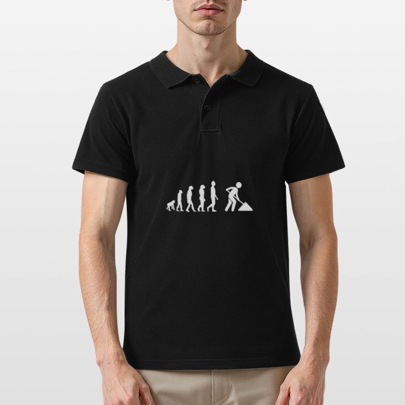 Cement mixer evolution Men's Polo Shirt