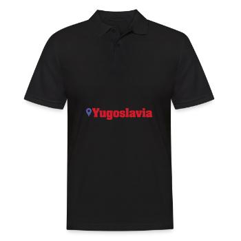 Jugoslavija Yougoslavie Jugo Tito SFRJ Jugoslawien - Polo Homme - noir - Devant - Kai (181cm)