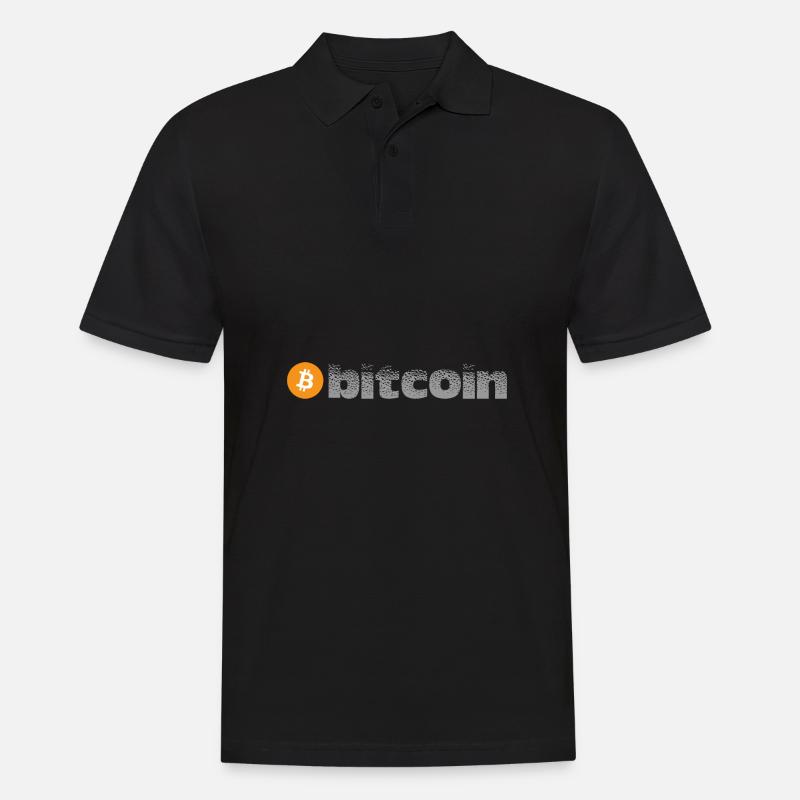 Bitcoin - Männer Poloshirt - Schwarz