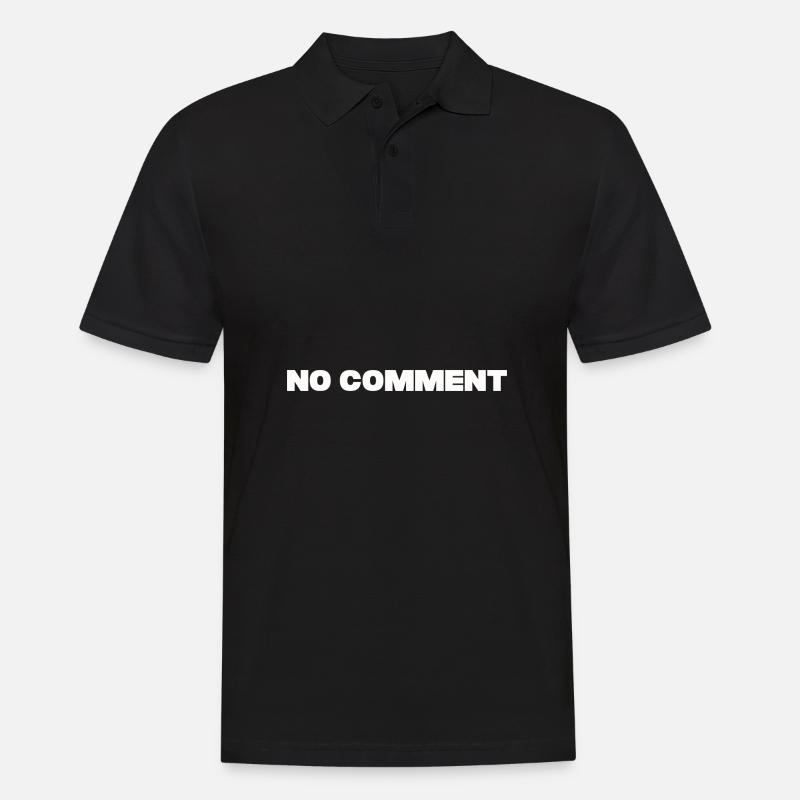 No comment - Polo Homme - noir