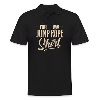 This Is My Jump Rope - Fitness Fan Jump Rope - Polo Homme - noir - Devant - Kai (181cm)