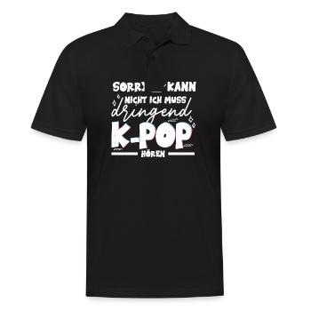 Sorry kann nicht K-Pop Koreanische Popmusik Kpop - Männer Poloshirt - Schwarz - Vorne - Kai (181cm)