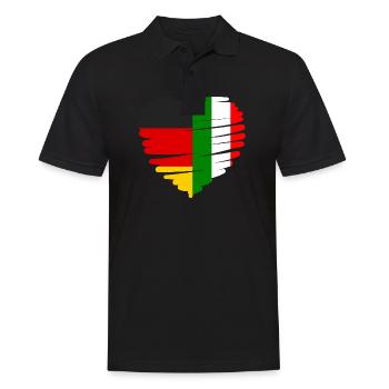 Italie Italien Allemagne Italie - Polo Homme - noir - Devant - Kai (181cm)