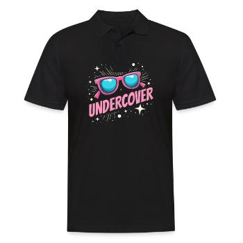 Undercover Costume - Sunglasses Fun - Men's Polo Shirt - black - Front - Kai (181cm)
