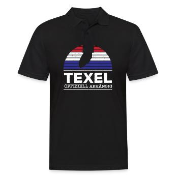 Texel Offiziell abhängig Niederlande Urlaub Insel - Männer Poloshirt - Schwarz - Vorne - Kai (181cm)