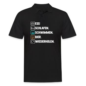 Schullehrerin Lehrerin - Männer Poloshirt - Schwarz - Vorne - Kai (181cm)