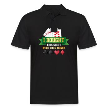 J’ai acheté ce Motive avec votre argent Poker - Polo Homme - noir - Devant - Kai (181cm)