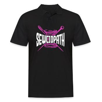 Sewciopath Sewing accessories - Men's Polo Shirt - black - Front - Kai (181cm)