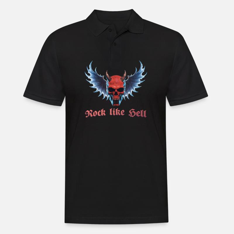Wing Devil 2024 03 - Männer Poloshirt - Schwarz