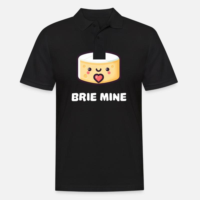 Brie Mine Fromage mignon - Polo Homme - noir