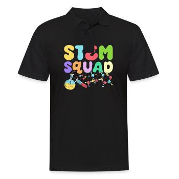 Stem Squad Special Education Sped Teacher - Men's Polo Shirt - black - Front - Kai (181cm)