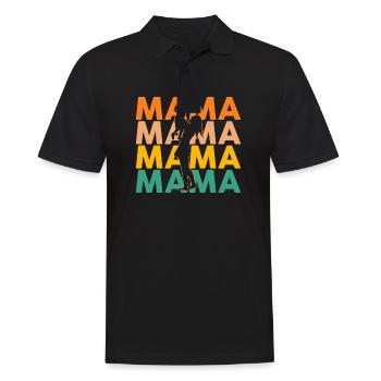 Mutter Muttertag Mama - Männer Poloshirt - Schwarz - Vorne - Kai (181cm)
