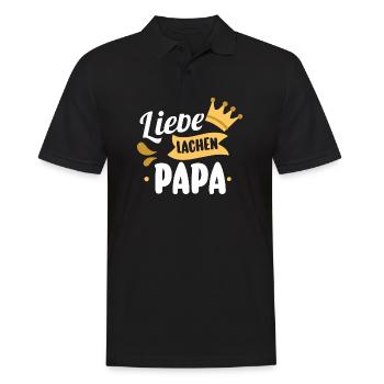 Dad Father's Day Dad - Men's Polo Shirt - black - Front - Kai (181cm)