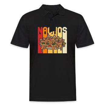 Nachos Jalapenos Cheese Mexico Mexican cuisine - Männer Poloshirt - Schwarz - Vorne - Kai (181cm)