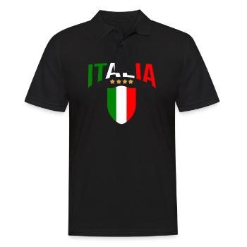 Italia Italian Italian Italy - Men's Polo Shirt - black - Front - Kai (181cm)