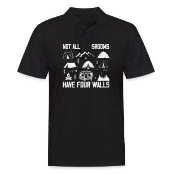 Not All Classrooms Have Four Walls Special - Männer Poloshirt - Schwarz - Vorne - Kai (181cm)