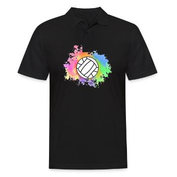 Handballer Handball - Männer Poloshirt - Schwarz - Vorne - Kai (181cm)