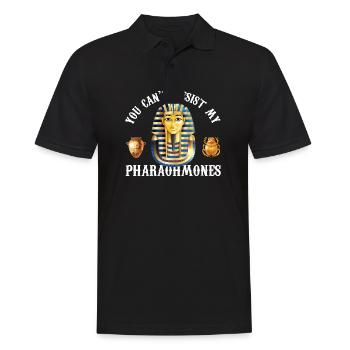 You cant resist my pharaohmones Design - Men's Polo Shirt - black - Front - Kai (181cm)