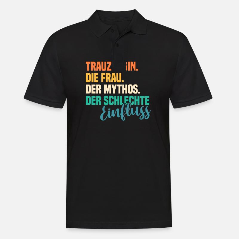 Hochzeit Junggesellenabschied Trauzeugin - Männer Poloshirt - Schwarz