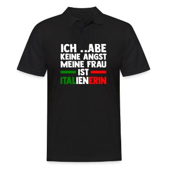 Italia Italian Italian Italy - Men's Polo Shirt - black - Front - Kai (181cm)