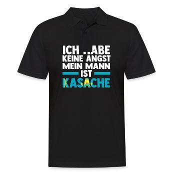 Kasachen Kasachstan - Männer Poloshirt - Schwarz - Vorne - Kai (181cm)