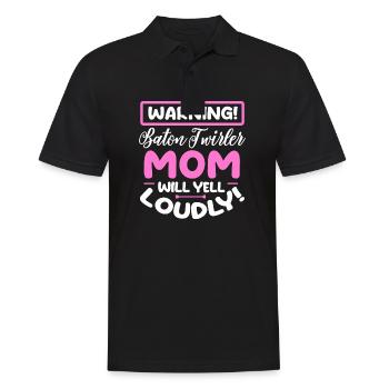 avertissement bâton virevoltant maman crier fort Design - Polo Homme - noir - Devant - Kai (181cm)