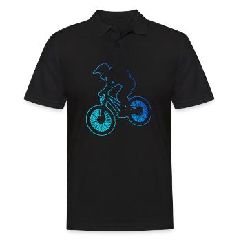 Cyclisme Hommes Cyclistes Cyclisme VTT Mountainbi - Polo Homme - noir - Devant - Kai (181cm)