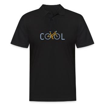 Cool Fahrrad Kind Baby Geschenk Lustig - Männer Poloshirt - Schwarz - Vorne - Kai (181cm)
