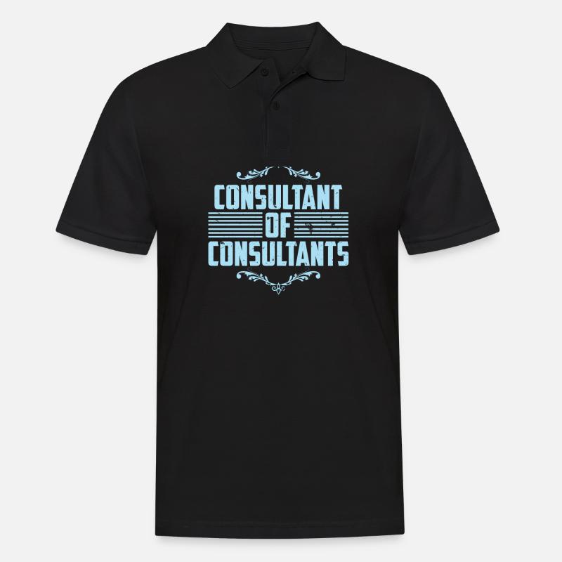 Berater von Consultants - Männer Poloshirt - Schwarz