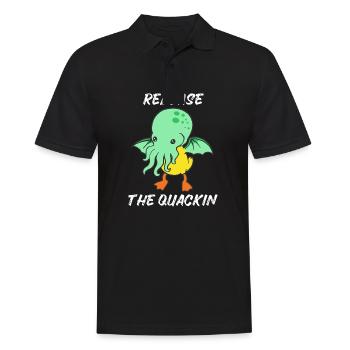 Relâchez le canard de canard Quackin Kraken Cthulhu - Polo Homme - noir - Devant - Kai (181cm)