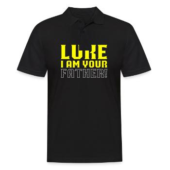 Luke I am your father - Men's Polo Shirt - black - Front - Kai (181cm)