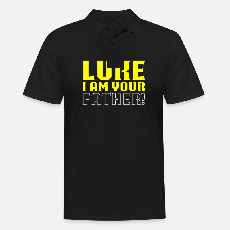 Luke I am your father - Männer Poloshirt - Schwarz