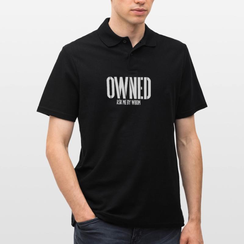 OWNED BDSM SLAVE Sub Devotion Bondage Men's Polo Shirt