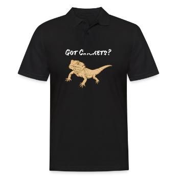Bartagame Reptile Lézard Gecko Doublure Grillen - Polo Homme - noir - Devant - Kai (181cm)