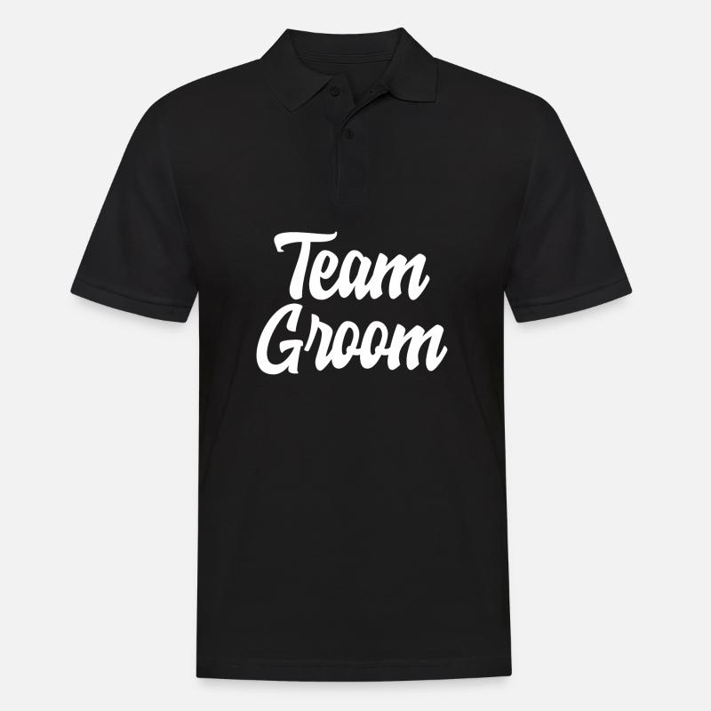 Team Bräutigam schönes cooles Geschenk - Männer Poloshirt - Schwarz