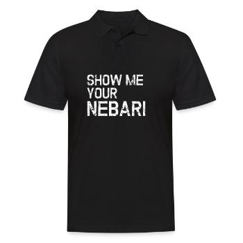 Nebari Bonsai - Gift - Men's Polo Shirt - black - Front - Kai (181cm)