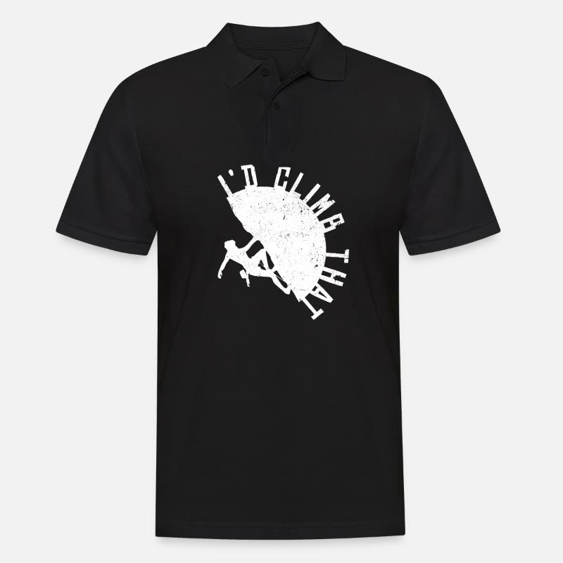 Klettern - Männer Poloshirt - Schwarz