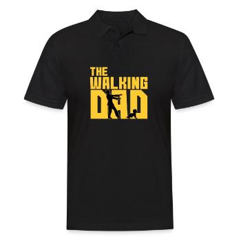 Walking Dad Father's Day Dad Dad Daddy Dad Fathers - Men's Polo Shirt - black - Front - Kai (181cm)