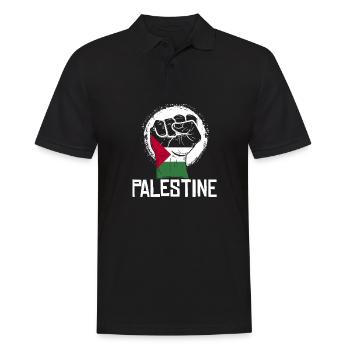 Palestine Faust Revolution Jerusalem Arabia Koran - Men's Polo Shirt - black - Front - Kai (181cm)