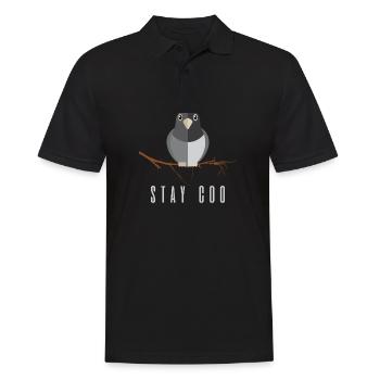 Pigeon Pigeon éleveur Pigeons Whispering oiseaux d'élevage - Polo Homme - noir - Devant - Kai (181cm)