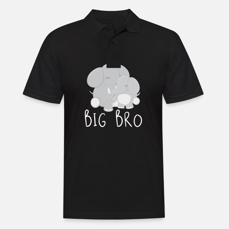 big bro - Männer Poloshirt - Schwarz