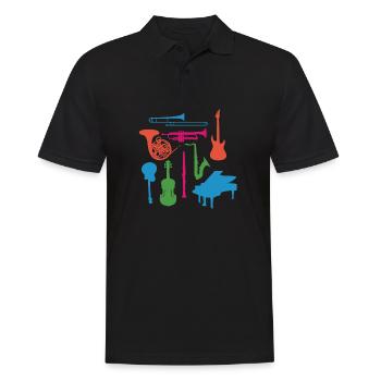Instruments de musique - Polo Homme - noir - Devant - Kai (181cm)