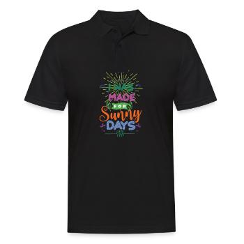 I Was Made For Sunny Days - Men's Polo Shirt - black - Front - Kai (181cm)