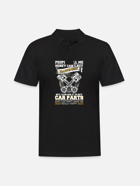 Car is Happiness - Men's Polo Shirt - black