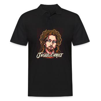 Jésus Christ Christ du Christ - Polo Homme - noir - Devant - Kai (181cm)