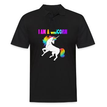 I am a Unicorn - I am a unicorn - Men's Polo Shirt - black - Front - Kai (181cm)