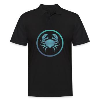 Cancer du zodiaque - Polo Homme - noir - Devant - Kai (181cm)