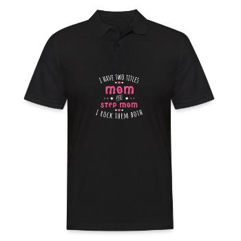 Mère et belle-mère - maman et belle-mère - Polo Homme - noir - Devant - Kai (181cm)